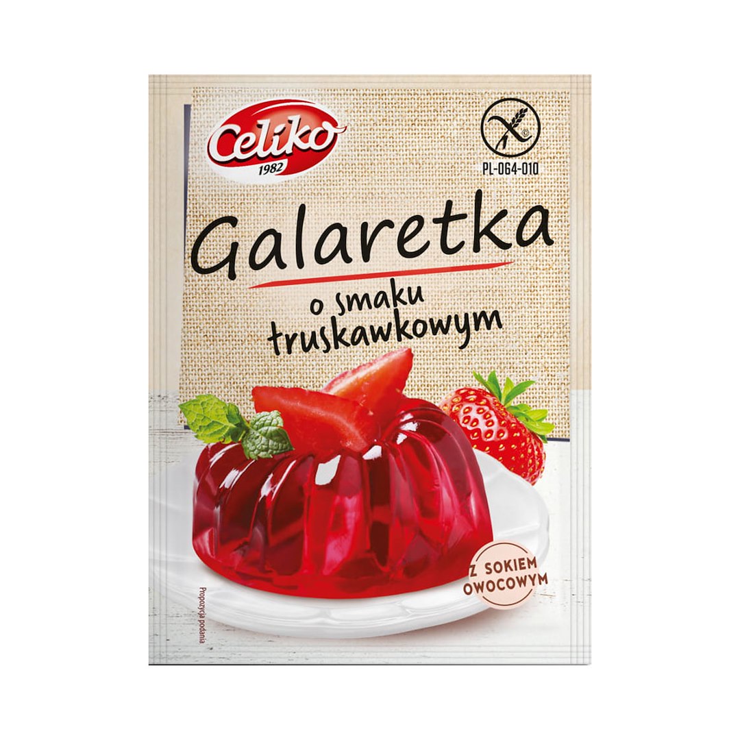 CELIKO Galaretka o smaku truskawkowym 75g