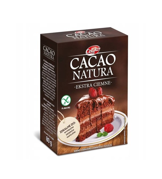 CELIKO Kakao naturalne ciemne bezglutenowe b/c 80g