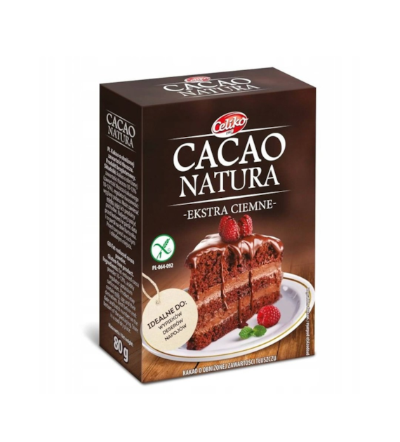 CELIKO Kakao naturalne ciemne bezglutenowe b/c 80g