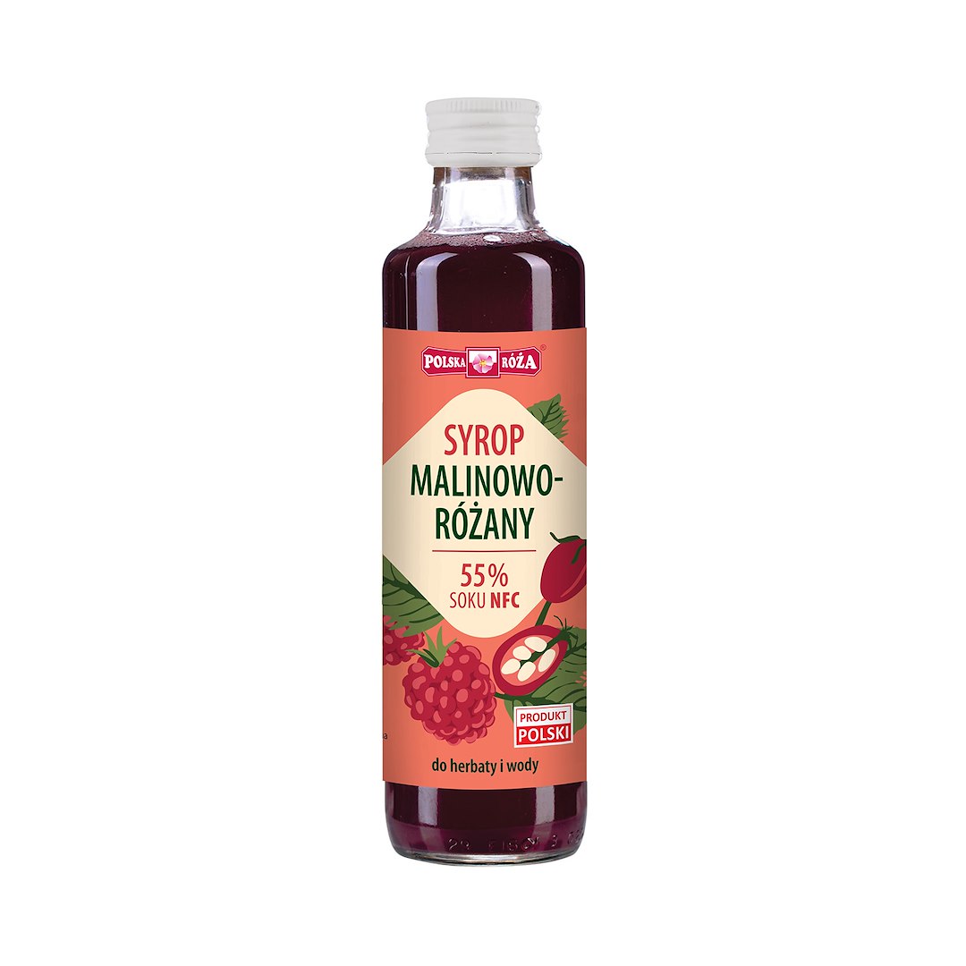 POLSKA RÓŻA Syrop malinowo-różany 250 ml