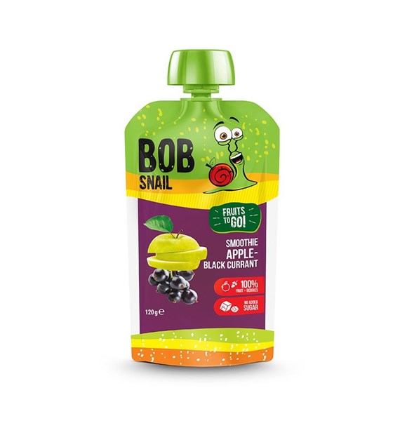 BOB SNAIL Smoothie jabłko-czarna porzeczka b/c 120g