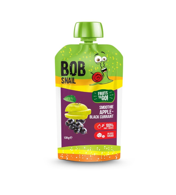 BOB SNAIL Smoothie jabłko-czarna porzeczka b/c 120g