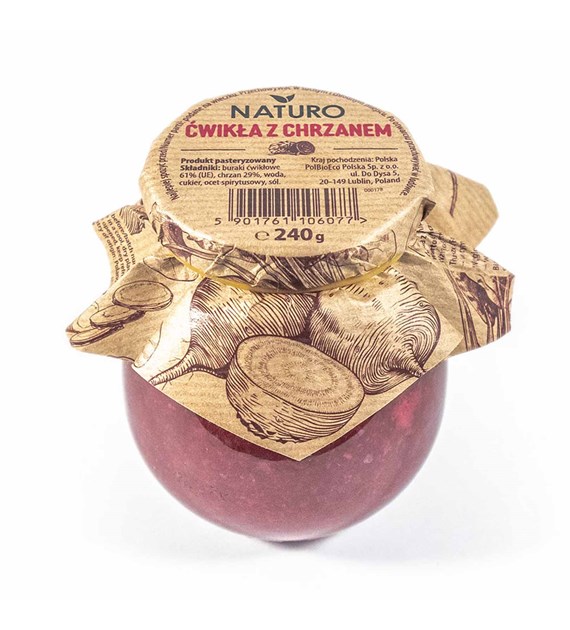 NATURO Ćwikła czerwona z chrzanem 240g