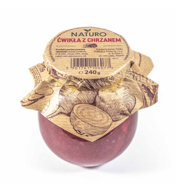 NATURO Ćwikła czerwona z chrzanem 240g