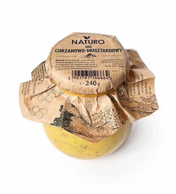 NATURO Sos chrzanowo-musztardowy 240g