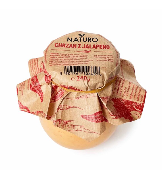 NATURO Chrzan z Jalapeno 240g