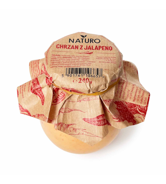 NATURO Chrzan z Jalapeno 240g