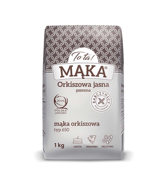 TO TA Mąka orkiszowa jasna typ 650 1 kg