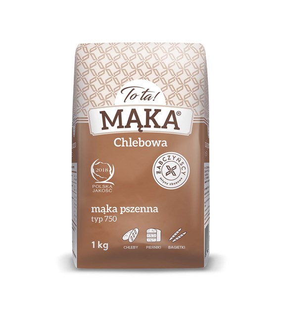 TO TA Mąka pszenna typ 750 chlebowa 1 kg