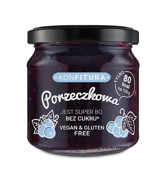 DEVALDANO Konfitura czarna porzeczka b/c 190g