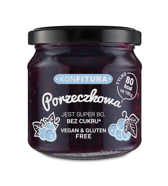 DEVALDANO Konfitura czarna porzeczka b/c 190g