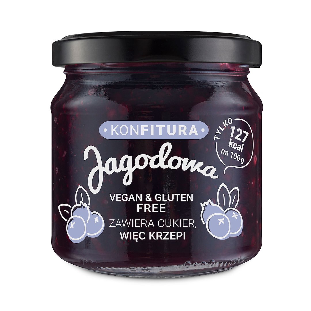 DEVALDANO Konfitura jagoda bez dodatku cukru 190g
