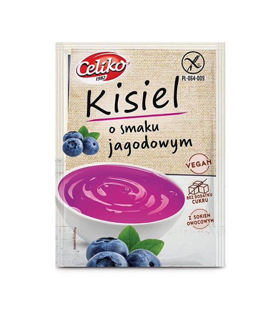 CELIKO Kisiel o smaku jagodowym 40g