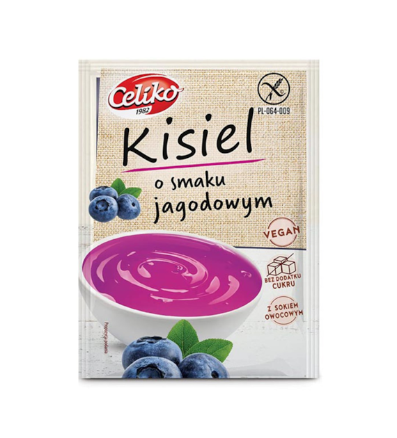 CELIKO Kisiel o smaku jagodowym 40g