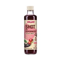 POLSKA RÓŻA SHOT na odporność polskie owoce (róża, czarny bez, malina) 250 ml