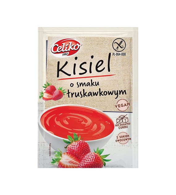 CELIKO Kisiel o smaku truskawkowym 40g