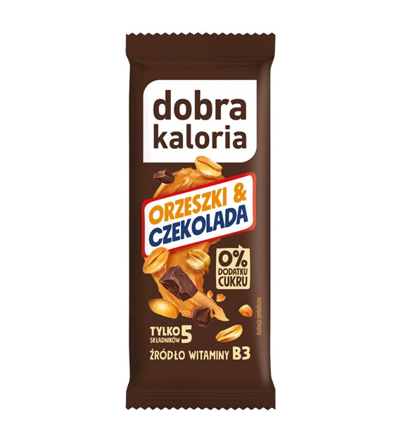 DOBRA KALORIA Baton orzeszki & czekolada 35g