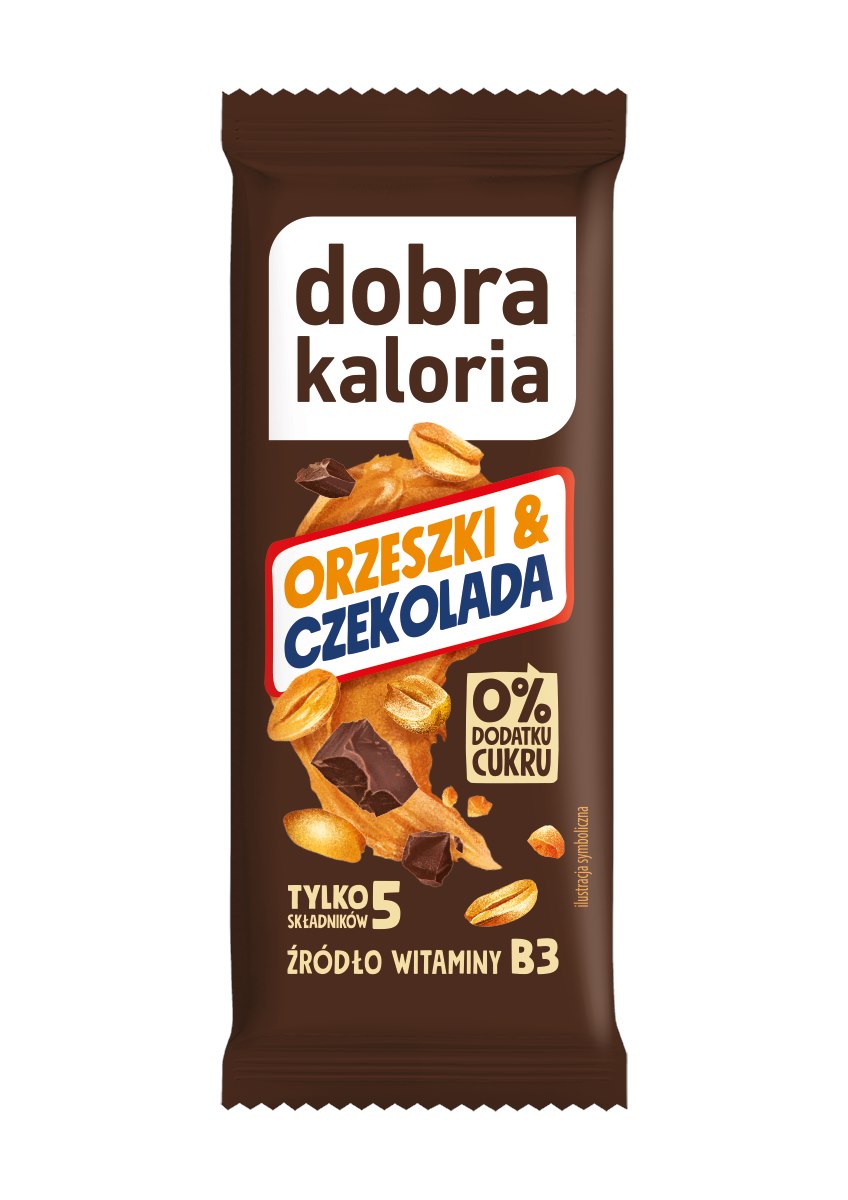 DOBRA KALORIA Baton orzeszki & czekolada 35g