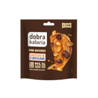 DOBRA KALORIA Mini batoniki orzeszki & czekolada doypack 108g