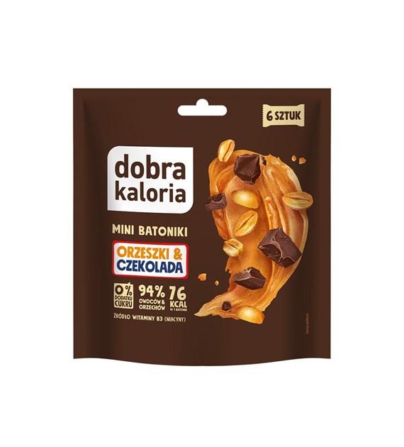 DOBRA KALORIA Mini batoniki orzeszki & czekolada doypack 108g