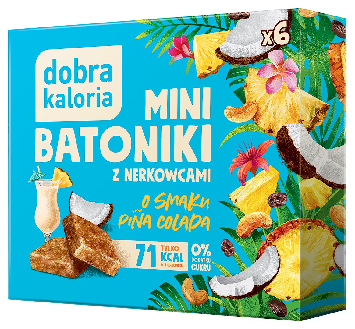 DOBRA KALORIA Mini batoniki o smaku pina colada 102g