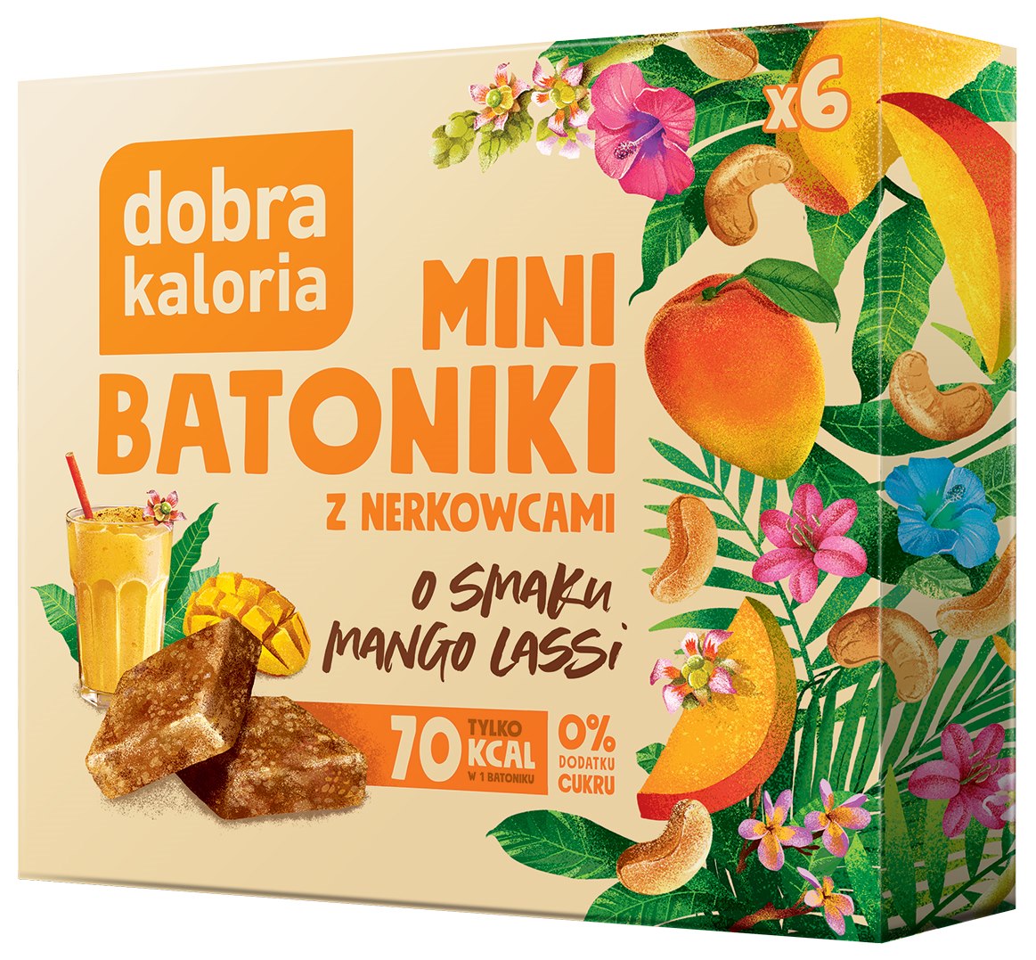 DOBRA KALORIA Mini batoniki o smaku mango lassi 102g