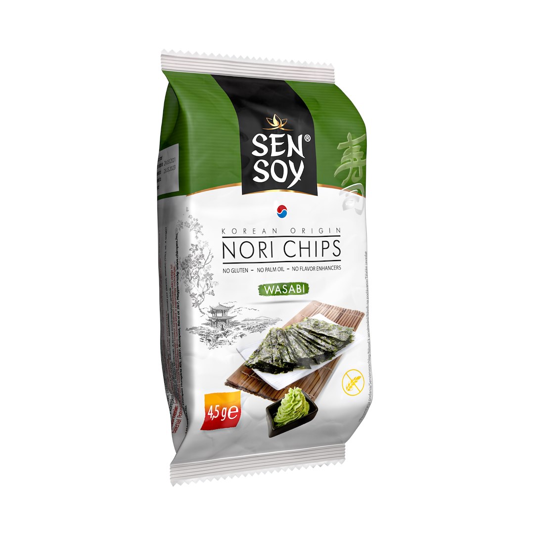 SEN SOY Chipsy Nori Wasabi Korea 4,5g