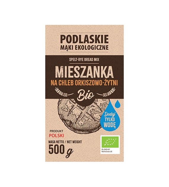BIOLIFE Mieszanka na chleb orkiszowo-żytni BIO 500g