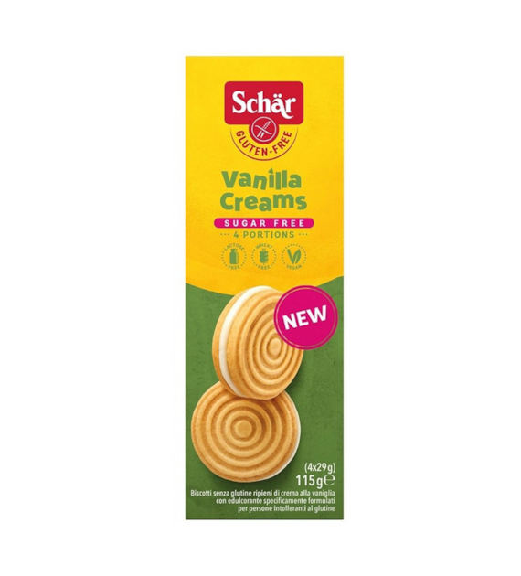 SCHAR Ciastka z kremem waniliowym 115g
