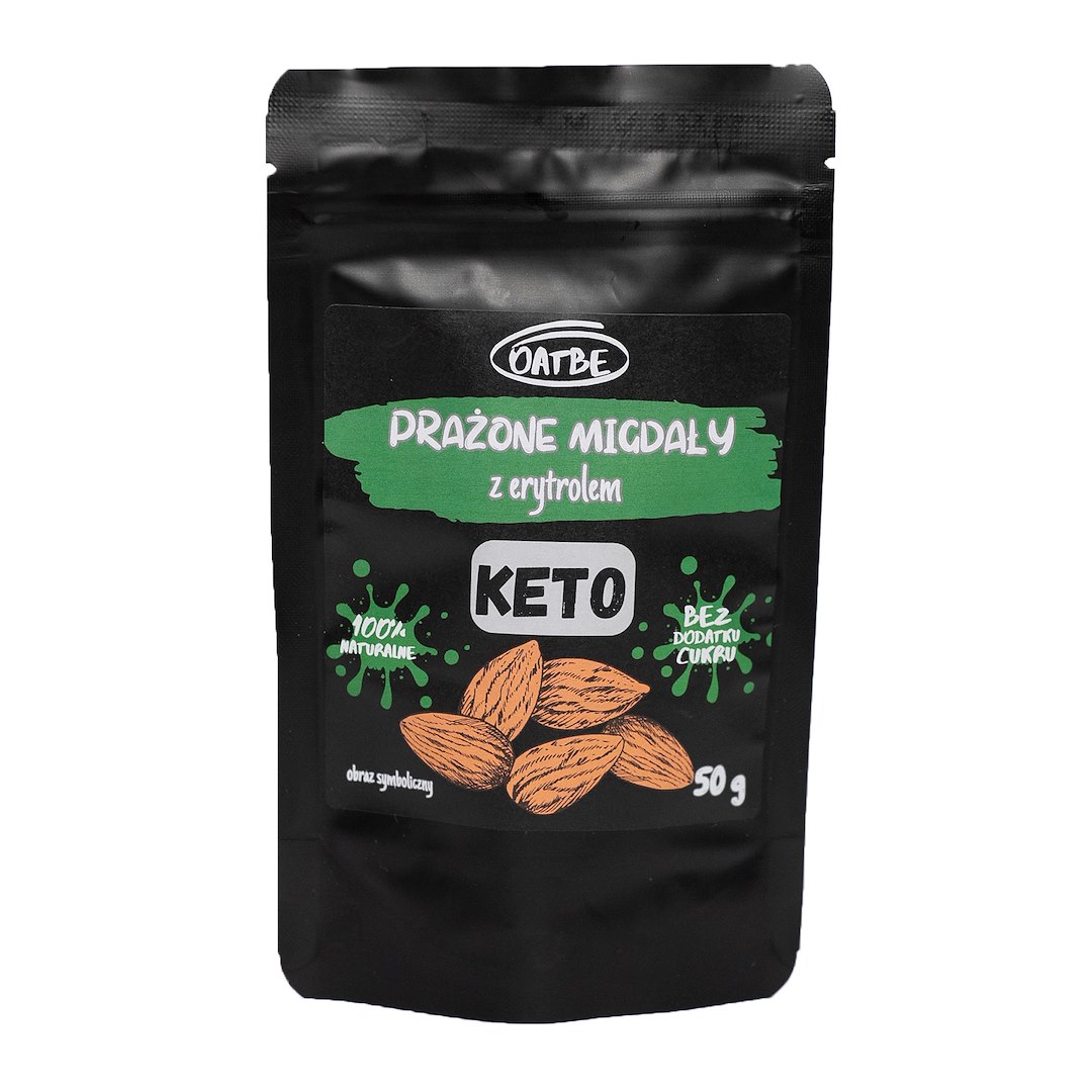 OATBE KETO Prażone migdały z erytrolem 50g