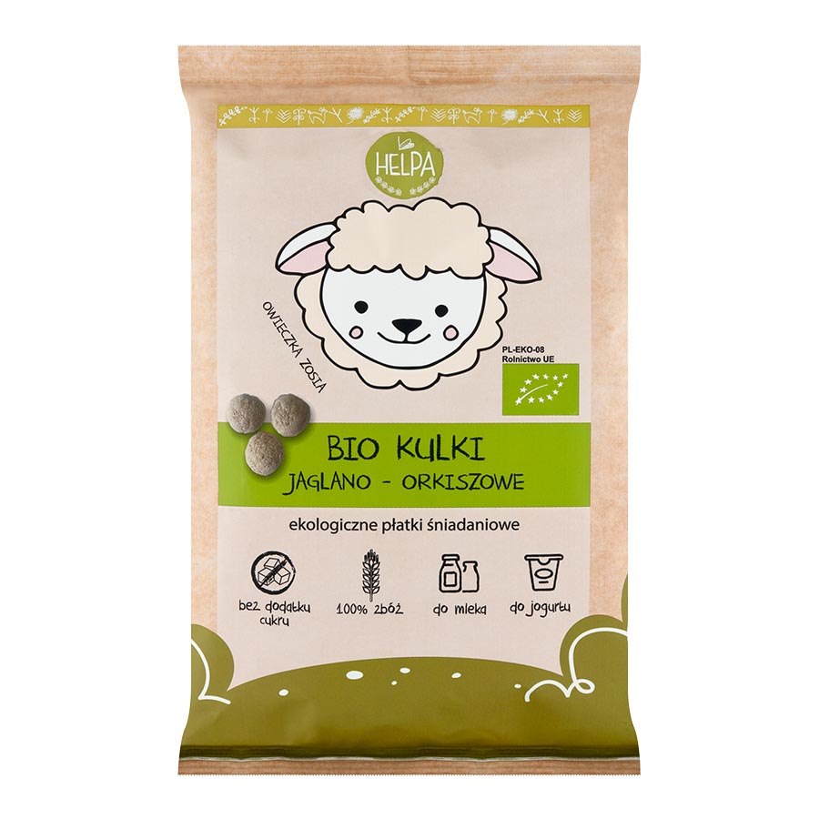 HELPA Płatki kulki jaglano-orkiszowe BIO 160g