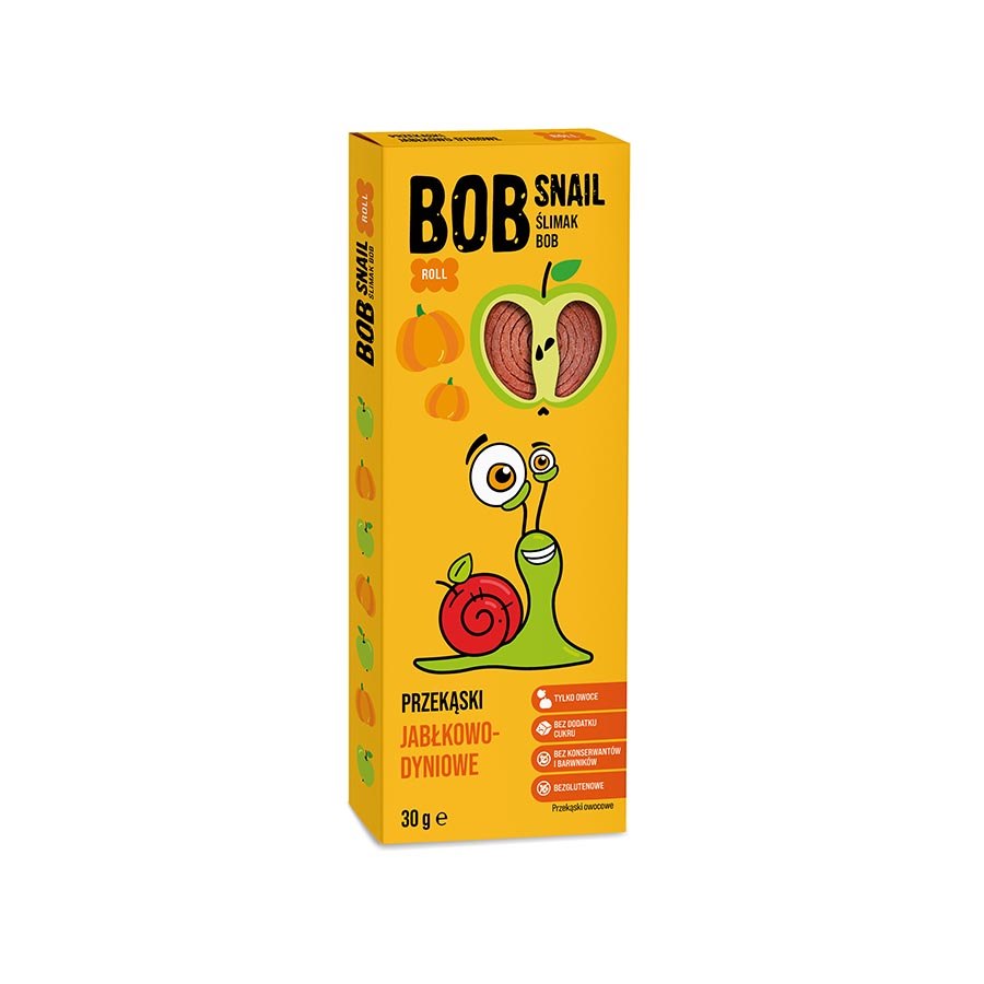 BOB SNAIL Przekąska jabłkowo-dyniowa bez dodatku cukru 30g