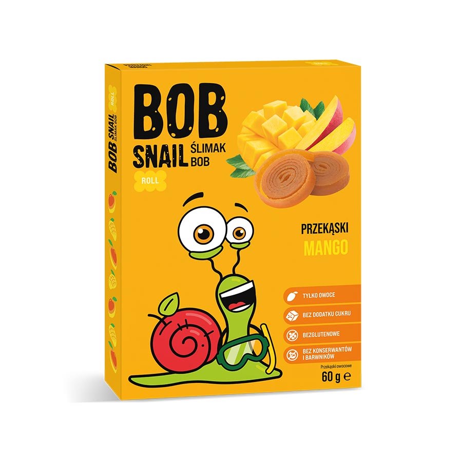 BOB SNAIL Przekąska mango bez dodatku cukru 60g