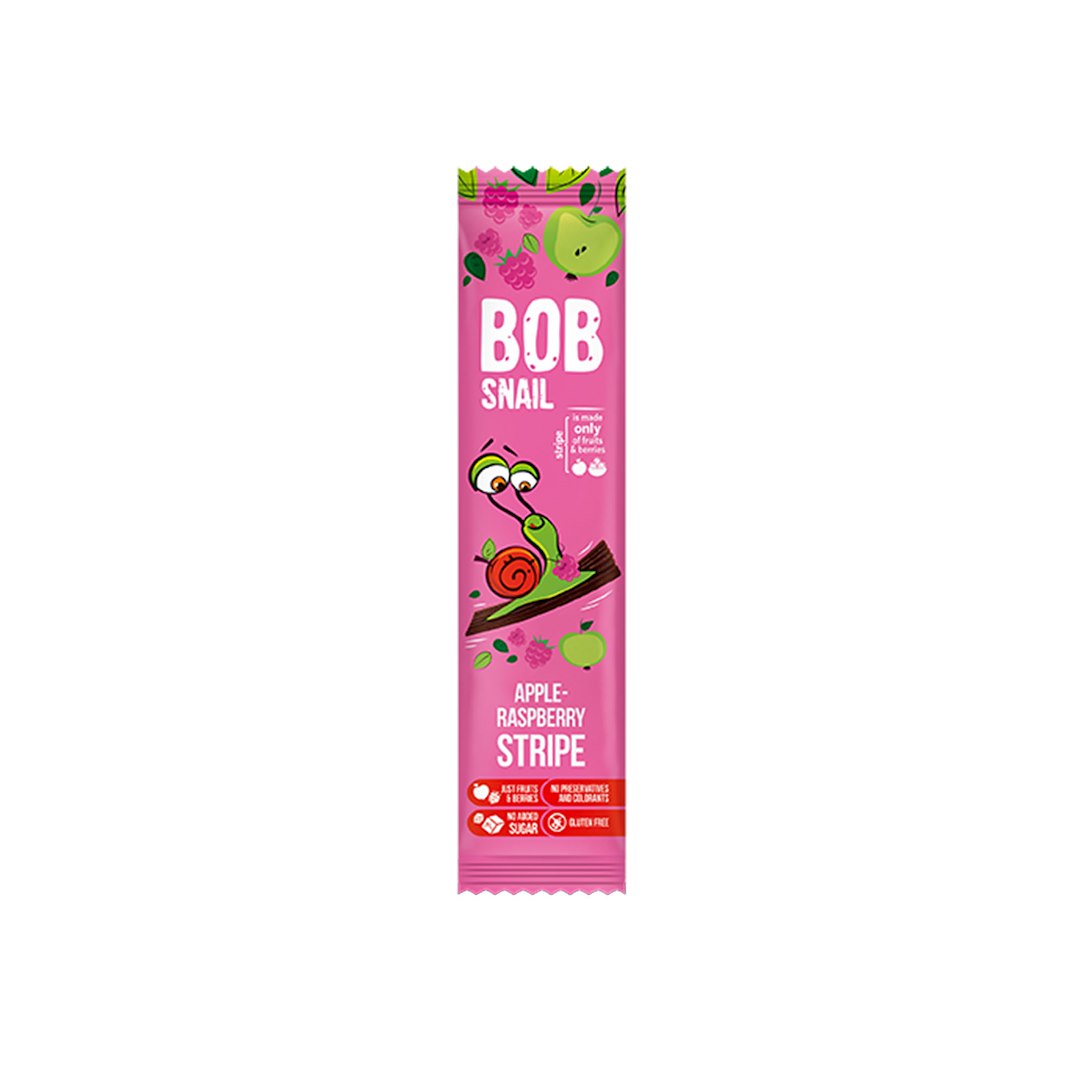 BOB SNAIL Przekąska jabłkowo-malinowa bez dodatku cukru 14g