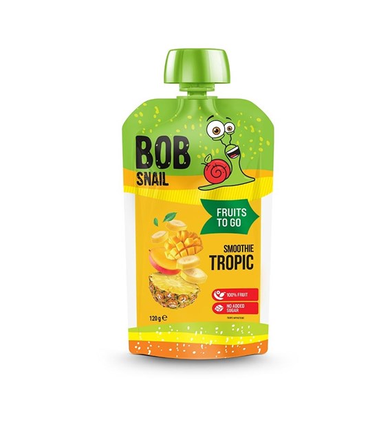 BOB SNAIL Smoothie TROPIC banan-ananas-mango b/c 120 g