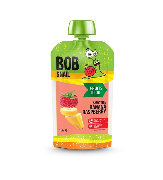 BOB SNAIL Smoothie banan-malina b/c 120g