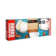 PURE&GOOD Ciastka kokosowe z karmelem i orzeszkami ziemnymi w polewie mlecznej bez dodatku cukru 128g