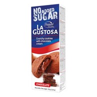 BOGUTTI Ciasteczka z kremem czekoladowym bez dodatku cukru 150 g LA GUSTOSA