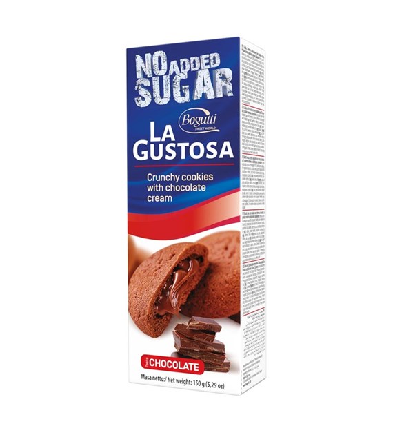 BOGUTTI Ciasteczka z kremem czekoladowym b/c 150g LA GUSTOSA