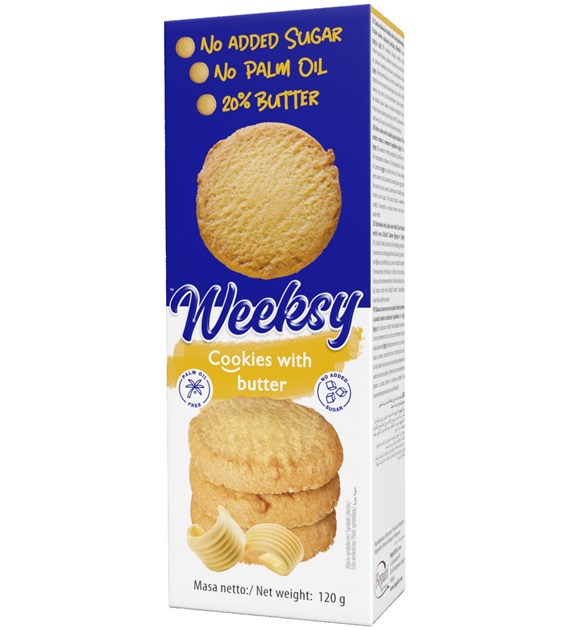 BOGUTTI Ciastka maślane b/c 120g WEEKSY