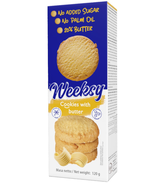 BOGUTTI Ciastka maślane b/c 120g WEEKSY