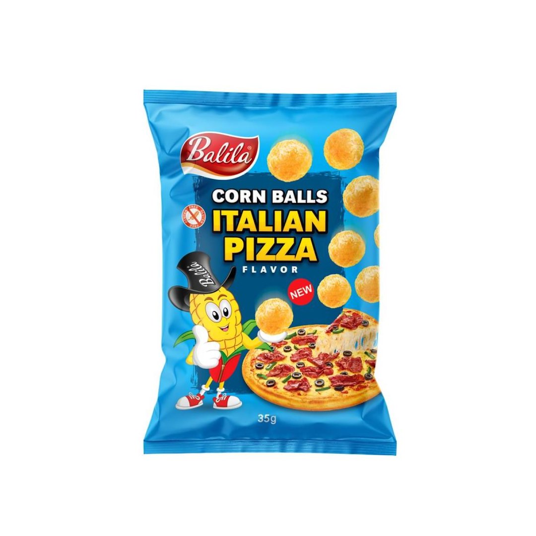 BALILLA Chrupki kukurydziane o orientalnym smaku pizzy 35g