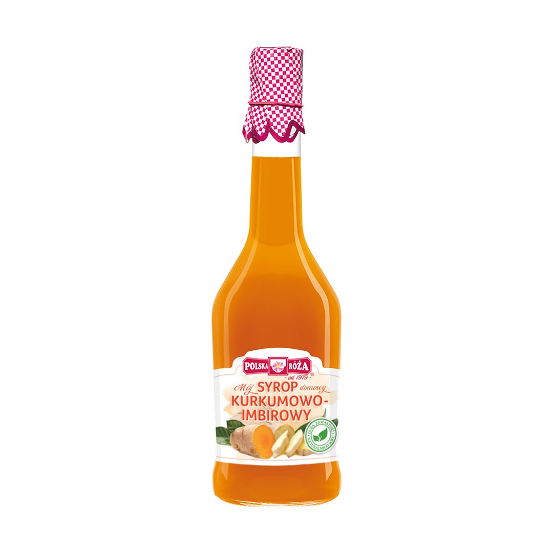 POLSKA RÓŻA Syrop kurkumowo-imbirowy 500ml