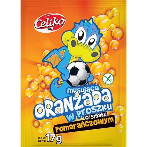 CELIKO Oranżada w proszku o smaku pomarańczow. 17g