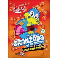 CELIKO Oranżada w proszku o smaku truskawkowym 17g
