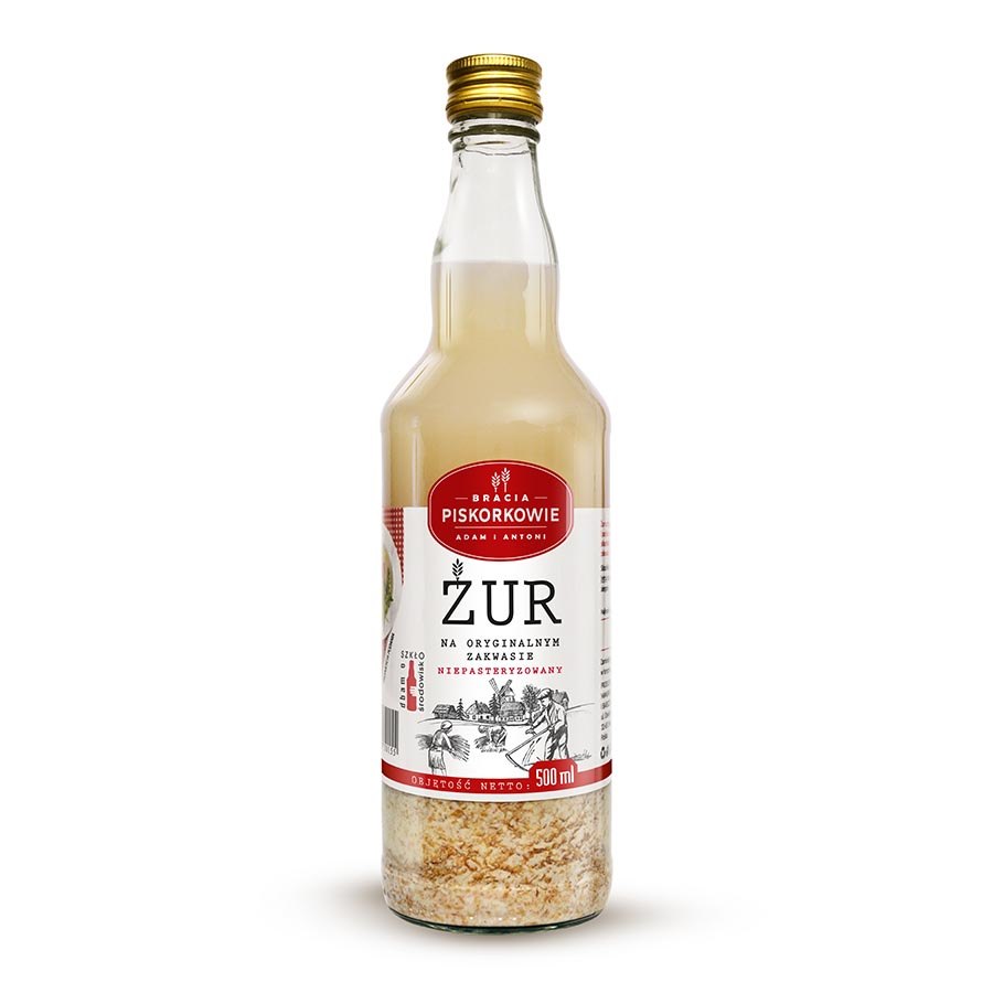 BRACIA PISKORKOWIE Żur na oryginalnym zakwasie szkło 500ml