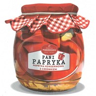 BRACIA PISKORKOWIE Papryka konserwowa z czosnkiem  pani papryka  700 g