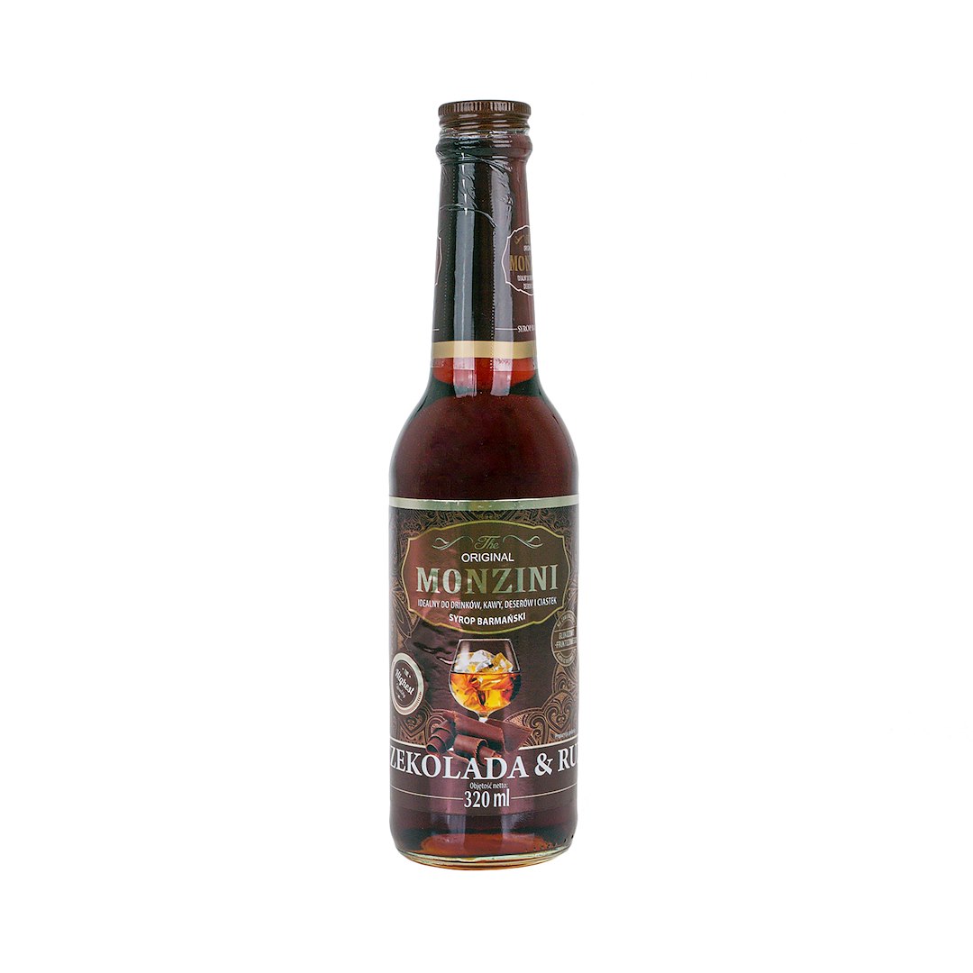 MONZINI Syrop kawowy o smaku czekolady z rumem 320 ml