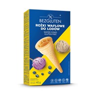 BEZGLUTEN Rożki waflowe do lodów bezglutenowe 12 szt