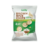 LIVITY Chipsy ryżowe nordycki szczypiorek ze śmietaną 60g